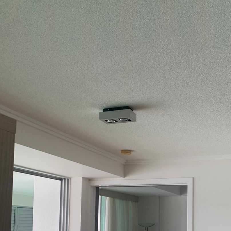 Twin surface-mounted ceiling spotlight